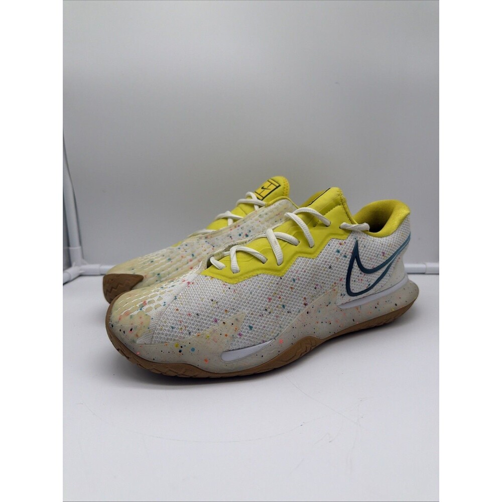 Nike Court Zoom Vapor Cage 4 Tennis Chunky Confetti White Knit Gum Size 10 Shoes